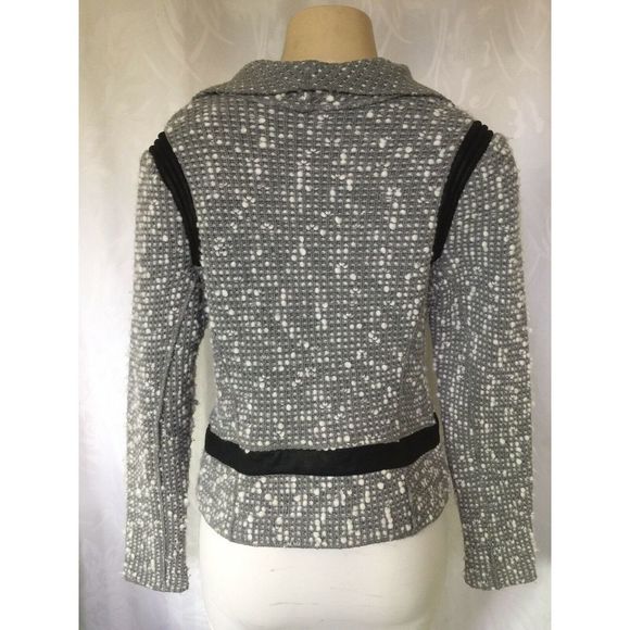 FAUSTA TRICOT DEVOTION Jacket Open Front Tweed - Picture 3 of 7